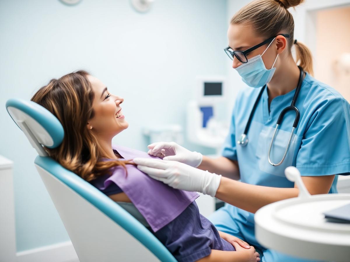 Dentista con paziente